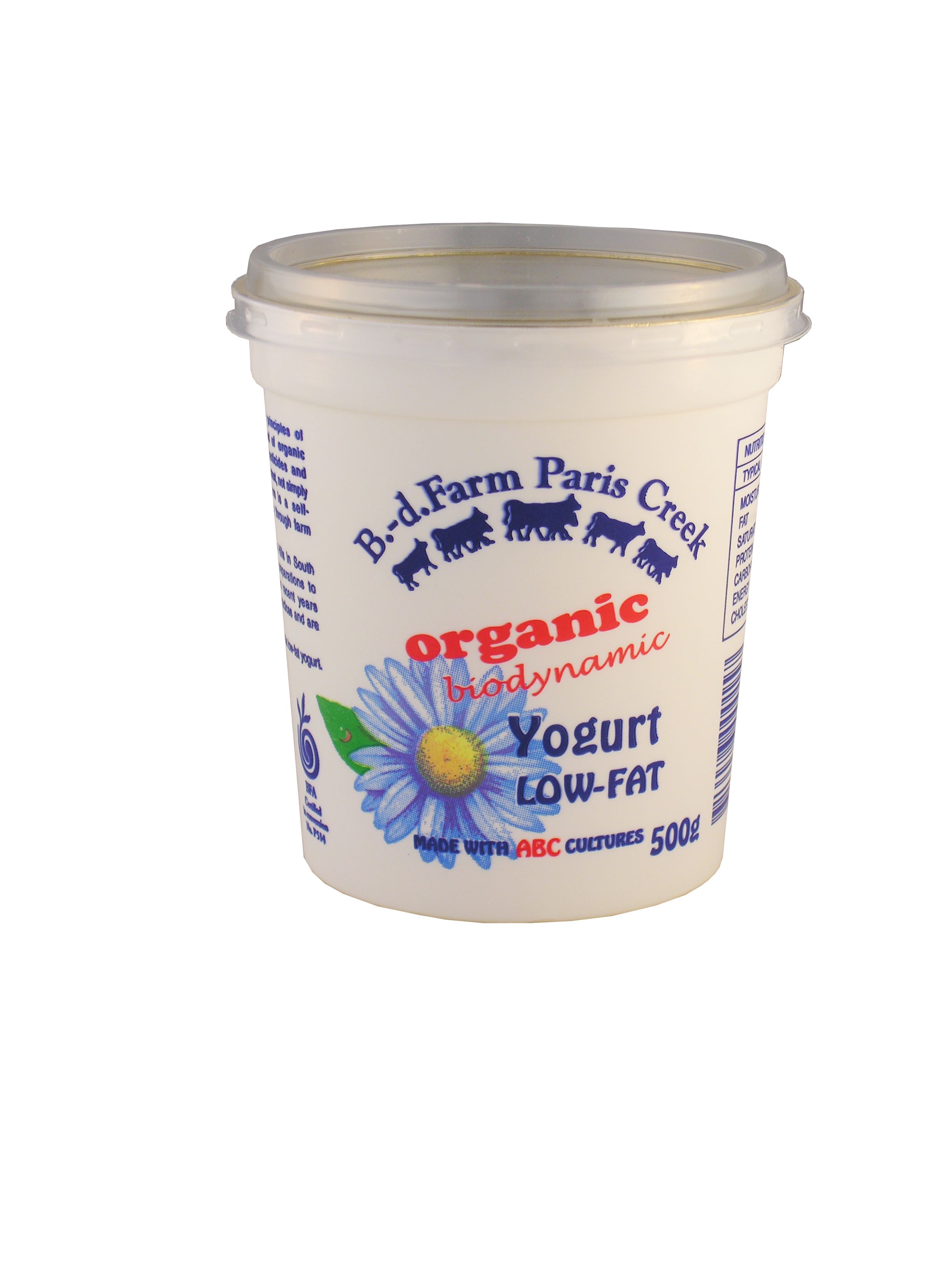Organic Low Fat Yogurt, B.D. Farm Paris Creek Ripe