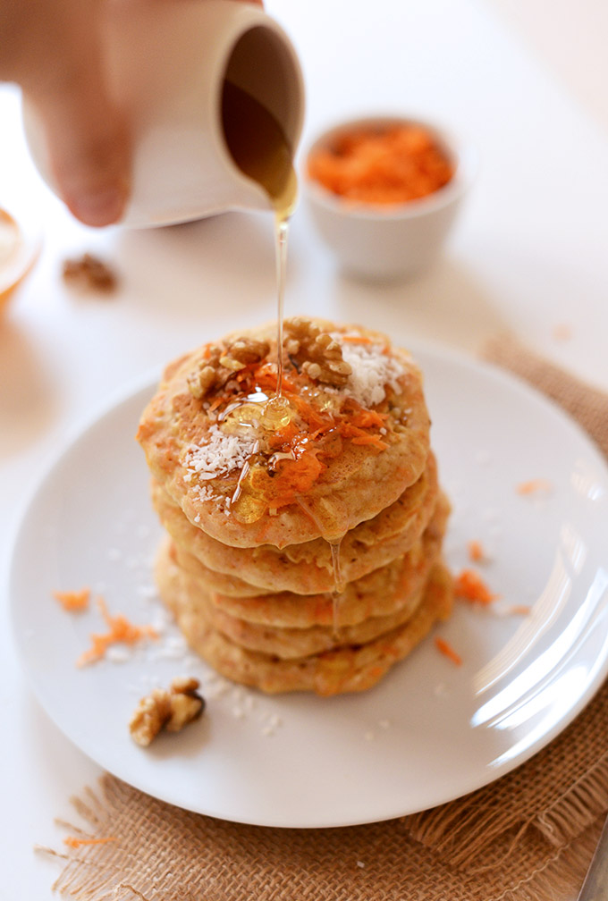 Vegan Carrot Coconut Pancakes | Ripe