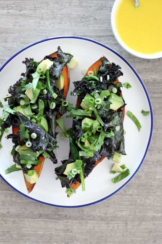 Spinach-Stuffed Sweet Potatoes | Ripe