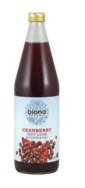 BIONA ORGANIC CRANBERRY FRUIT DRINK 750ML