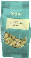 SUMA ORGANIC CASHEW NUTS 250G