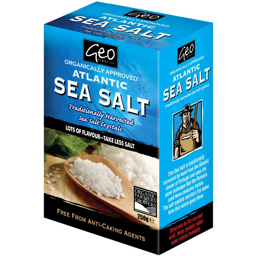 GEO ORGANIC SEA SALT CRYSTALS 250G Ripe.