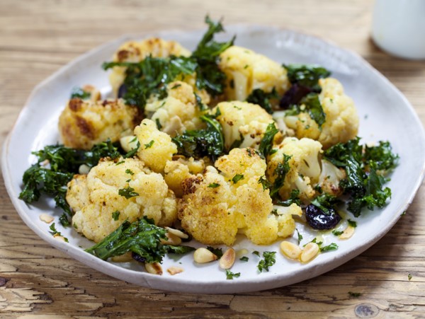 Curry Cauliflower and Kale Grain Salad | Ripe