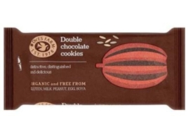 DOVES FARM ORGANIC DOUBLE CHOCOLATE COOKIES 180G