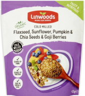 LINWOODS MILLED FLAX, SUNFLOWER, PUMPKIN, CHIA SEEDS & GOJI BERRIES 425G