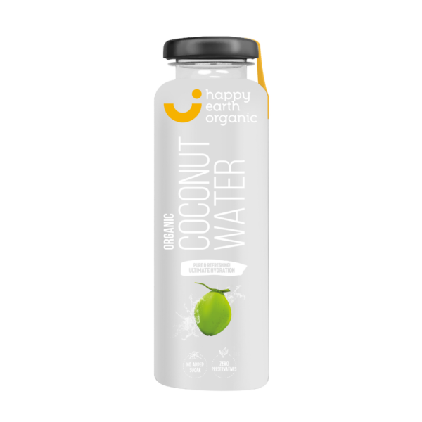 HAPPY EARTH ORGANIC COCONUT WATER 350ML