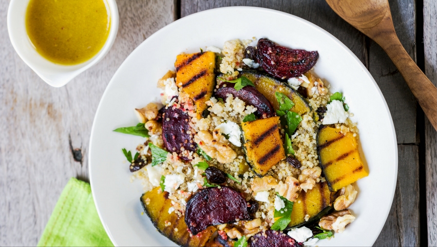 Quinoa with Grilled Pumpkin & Beetroot Salad | Ripe