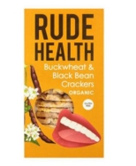 RUDE HEALTH BUCKWHEAT AND BLACK BEAN CRACKERS 120G