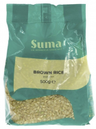 SUMA ORGANIC SHORT GRAIN BROWN RICE 500G