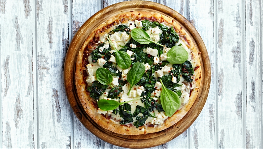Spinach and Goats cheese Pizza | Organic Recipes | Ripe Organic