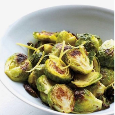 Lemony Brussels sprouts